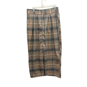 Urban Outfitters‎ Plaid High Waisted Midi Skirt Women's Size L G